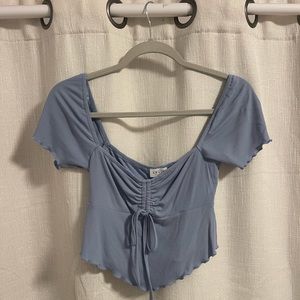 Leslie blue top